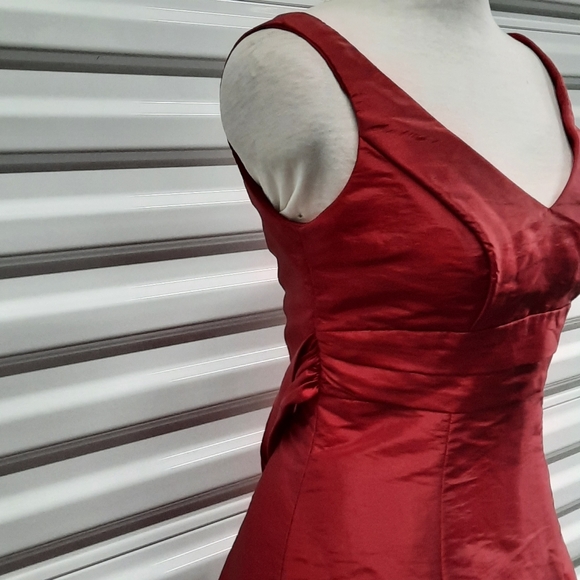 David's Bridal Dress Womens Size 2 Red - Picture 3 of 7